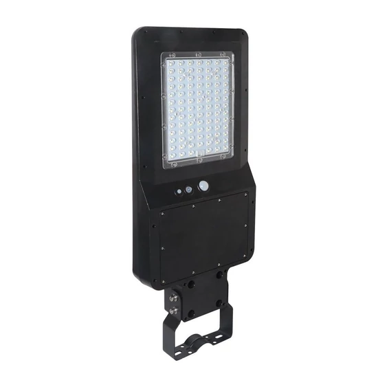 V-TAC napelemes utcai LED lámpa, térvilágító lámpatest 15W hideg fehér - SKU 8548