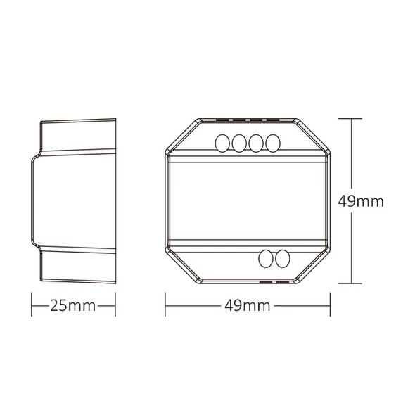 MiLight 230V-os vezérlő, PUSH és normál kapcsoló kompatibilis - SWR
