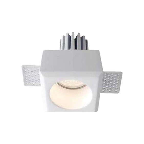 V-TAC beépíthető GU10 LED gipsz spotlámpa keret, egyes keret - SKU 6761