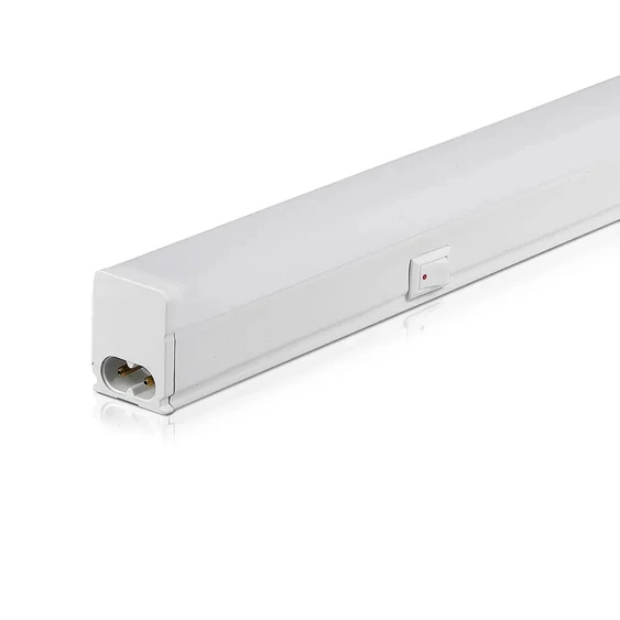 V-TAC LED lámpa 32cm T5 4W beépített kapcsolóval meleg fehér - SKU 689