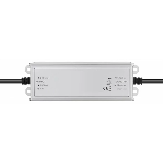Slim fémházas IP67 LED tápegység 48V 150W 3A, gyorscsatlakozóval