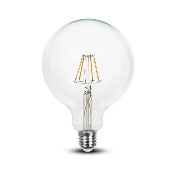 V-TAC 6W E27 hideg fehér filament LED égő - SKU 7427
