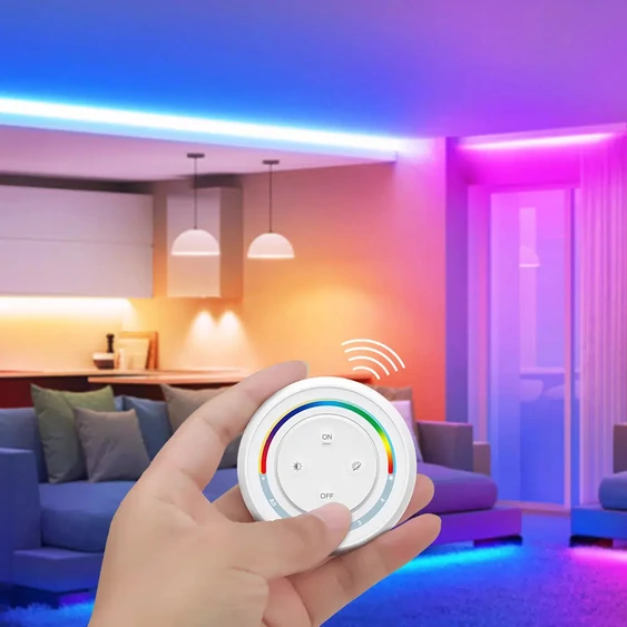 MiLight 4 zónás fali fény- és színhőmérséklet szabályzó RGB+CCT szalagokhoz - S2W+
