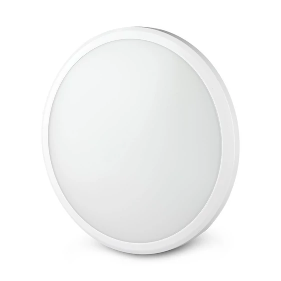 V-TAC 12W mennyezeti LED lámpa, mozgásérzékelővel, IP54, meleg fehér - SKU 937
