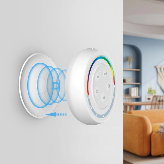 MiLight 4 zónás fali fény- és színhőmérséklet szabályzó RGB+CCT szalagokhoz - S2W+