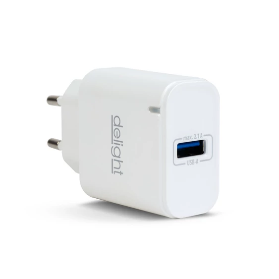 Delight USB Hálózati adapter, 5V 2.1A