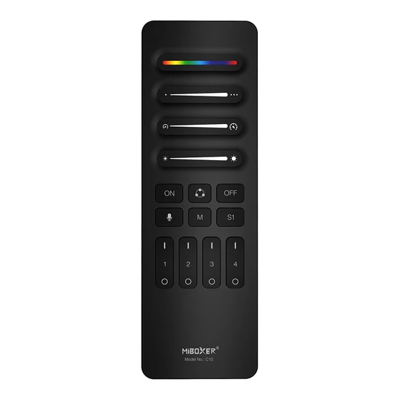 MiLight SPI 4 zónás távirányító, RGB futófényekhez - C10-B