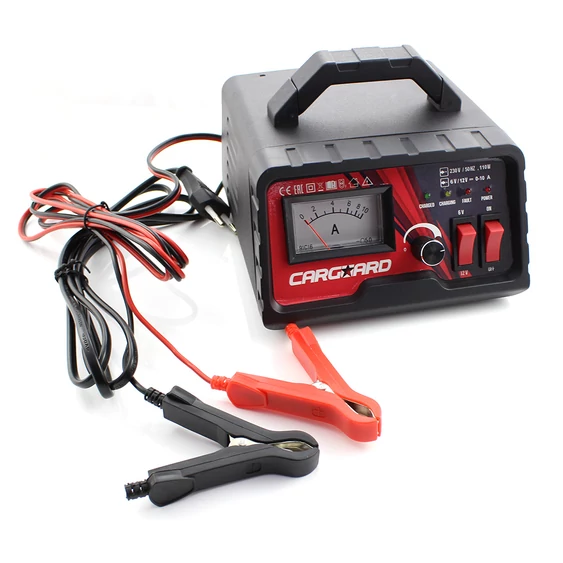 Carguard akkumulátor töltő 6V - 12V, 0A - 10A