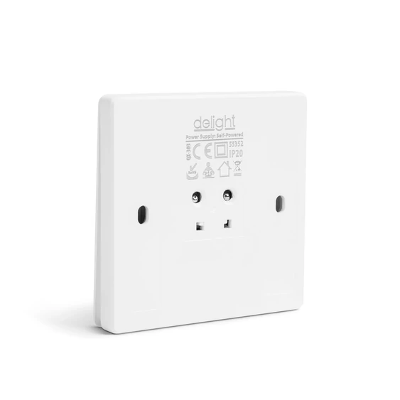 Delight KINETIC fali kapcsoló - 433 Mhz - 1 körös - IP20 - fehér