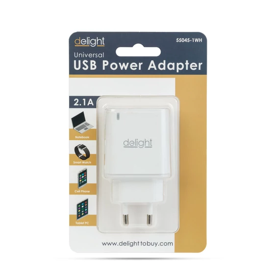 Delight USB Hálózati adapter, 5V 1.2A