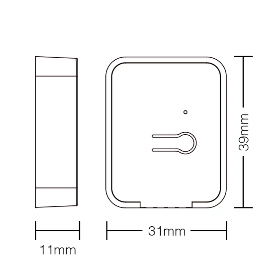 MiLight 3V mini 3 zónás kapcsoló okosító, rádiós vezérlő - PUSH2-3
