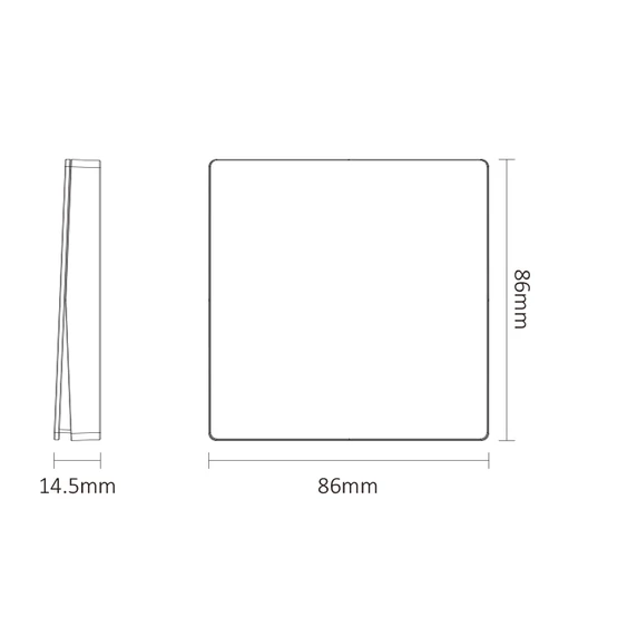 MiLight vezeték nélküli egyes kapcsoló - PUSH3
