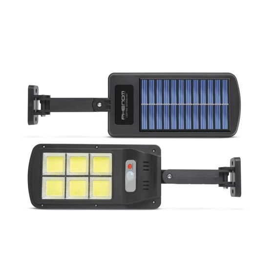 Phenom mozgásérzékelős szolár reflektor - fali - 6 LED