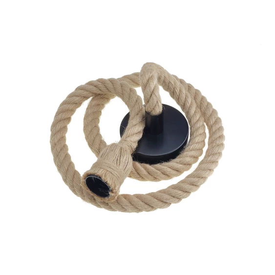 Kender kötél lámpa függeszték E27 foglalattal