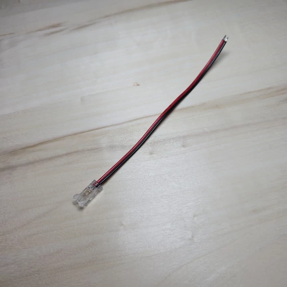 5mm egyszínű/2pin COB LED szalag betáp csatlakozó
