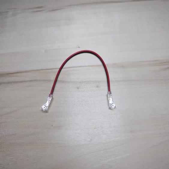 5mm egyszínű/2pin COB LED szalag flexibilis toldó csatlakozó