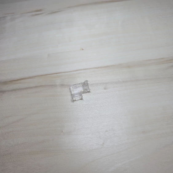 10mm egyszínű/2pin COB LED szalag saroktoldó csatlakozó