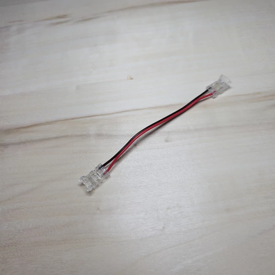 8mm egyszínű/2pin COB LED szalag flexibilis toldó csatlakozó