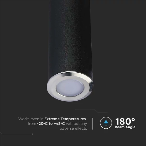 V-TAC 0.5W 12V kültéri talajlámpa, IP67 90°, meleg fehér - SKU 211463