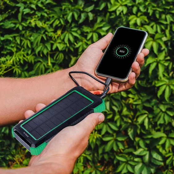 Power bank with Wireless charging and Solar panel, 10000mAh battery