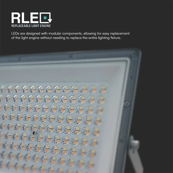 V-TAC RLE 100W LED reflektor, állítható színhőmérséklettel, szürke házzal - SKU 23615
