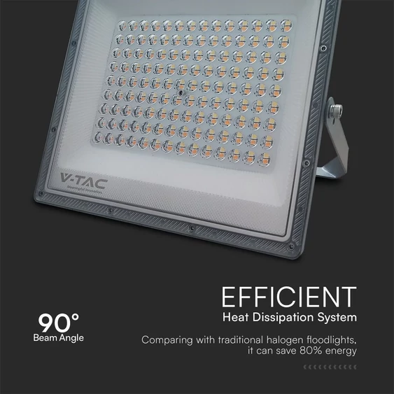V-TAC RLE 100W LED reflektor, állítható színhőmérséklettel, szürke házzal - SKU 23615