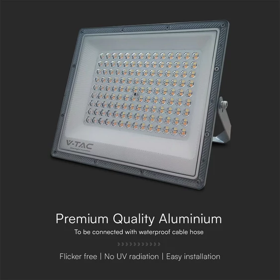 V-TAC RLE 100W LED reflektor, állítható színhőmérséklettel, szürke házzal - SKU 23615