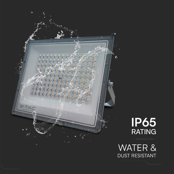 V-TAC RLE 100W LED reflektor, állítható színhőmérséklettel, szürke házzal - SKU 23615