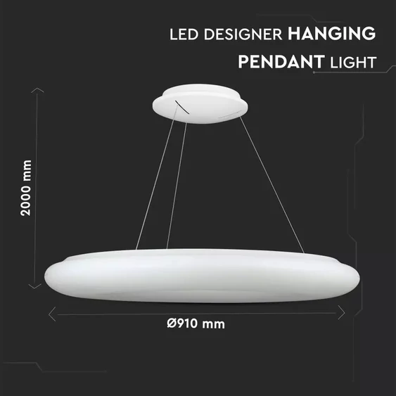 105W LED Designer Hanging Pendant Light White 3000K