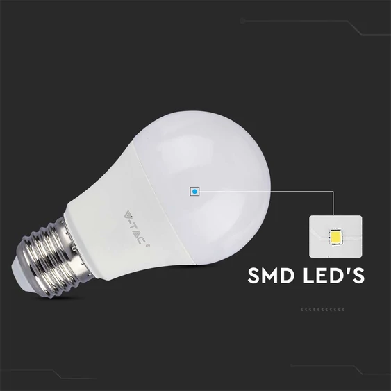LED Bulb - SAMSUNG CHIP 10.5W E27 A60 Thermoplastic 4000K