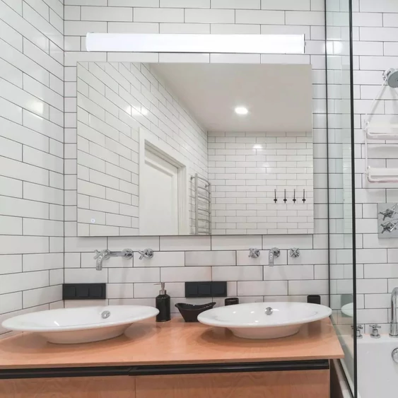 V-TAC 10W beltéri króm fali LED lámpa, hideg fehér - SKU 3917