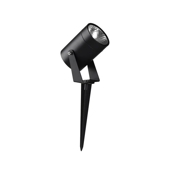V-TAC 10W COB LED alumínium leszúrható lámpa, fekete házzal, természetes fehér - SKU 24005