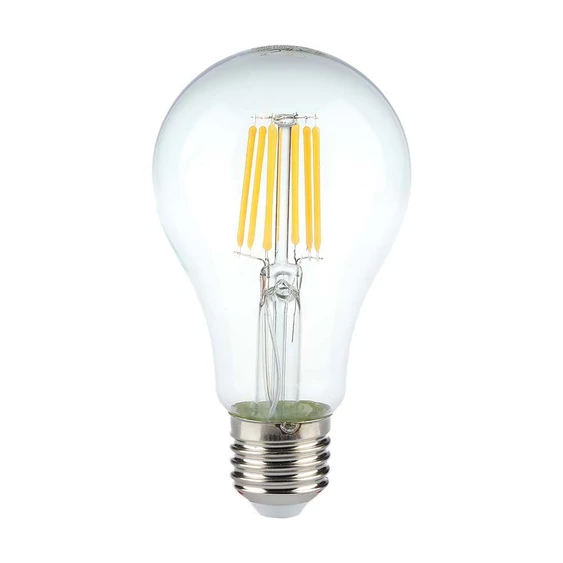 V-TAC 10W E27 meleg fehér filament A60 LED égő - SKU 214410