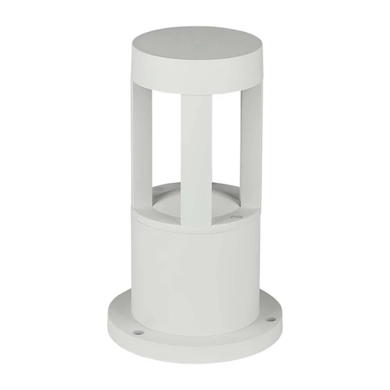 V-TAC 10W kültéri COB LED lámpa oszlop 25 cm, természetes fehér, fehér házzal - SKU 8317