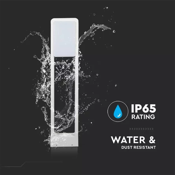 10W LED Bollard Lamp SAMSUNG CHIP White Body IP65 3000K