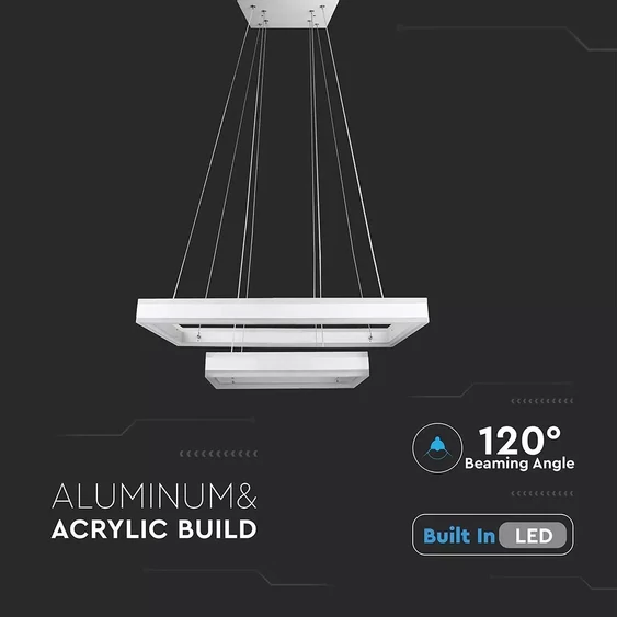 115W Soft Light Chandelier Dimmable White 3000K