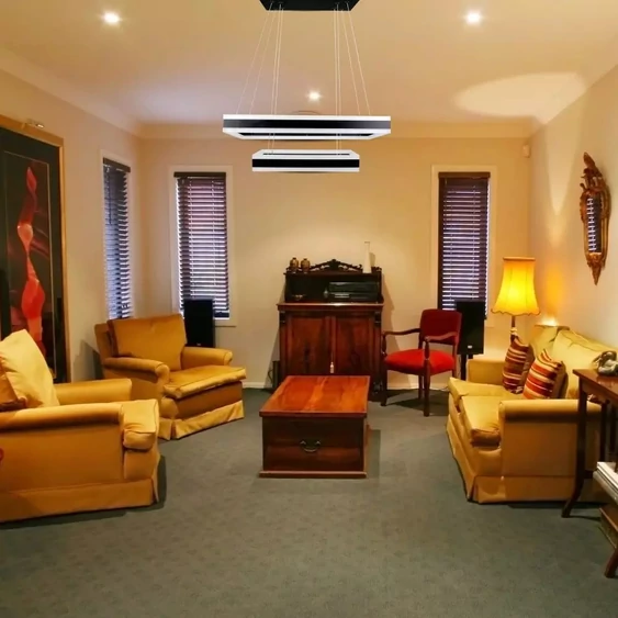 115W Soft Light Chandelier Dimmable Black 3000K