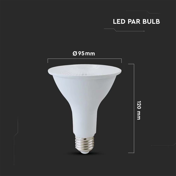 V-TAC 11W E27 meleg fehér PAR30 LED égő - SKU 23889