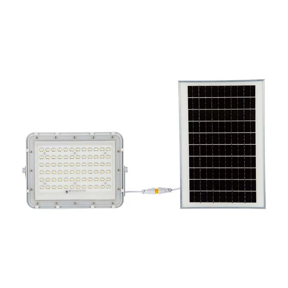 White LED 15W solar floodlight, 12000mAh battery, 6500K, IP65