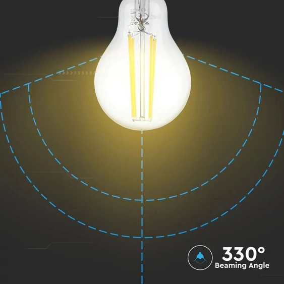 V-TAC 12.5W E27 természetes fehér filament LED égő - SKU 7459