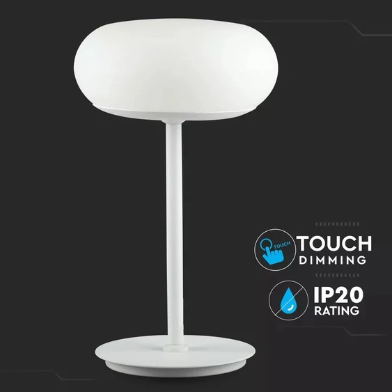 V-TAC 12W dimmelhető asztali LED lámpa, meleg fehér - SKU 40071