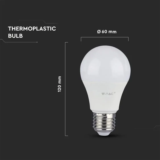 LED Bulb - SAMSUNG CHIP 12W E27 A60 Dimmable  6400K