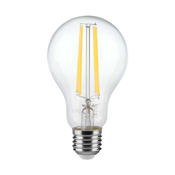 V-TAC 12W E27 meleg fehér filament A60 LED égő - SKU 217458