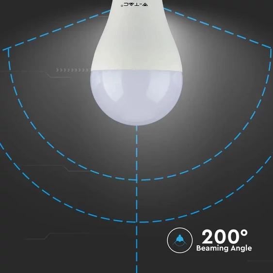 V-TAC 12W E27 meleg fehér LED égő - SKU 249