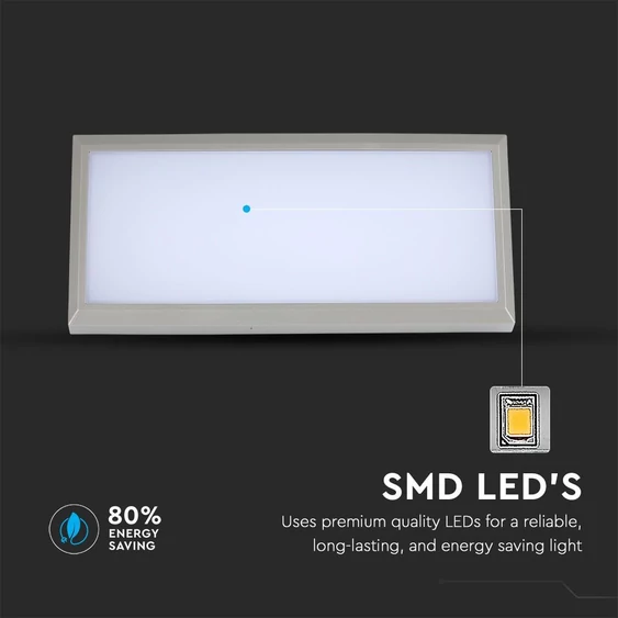 V-TAC 12W kültéri fali LED lámpa hideg fehér - SKU 8235
