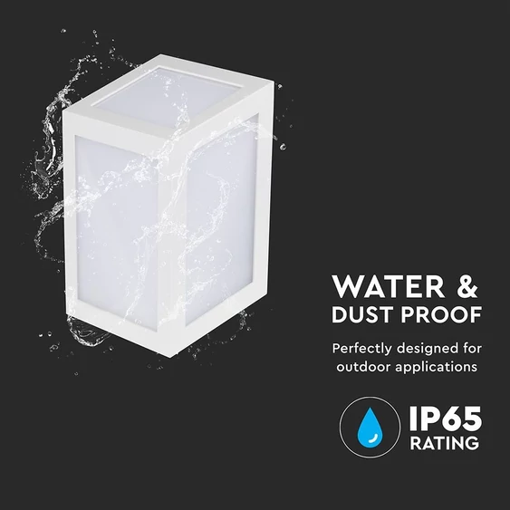 12W LED Wall Light White Body 4000K