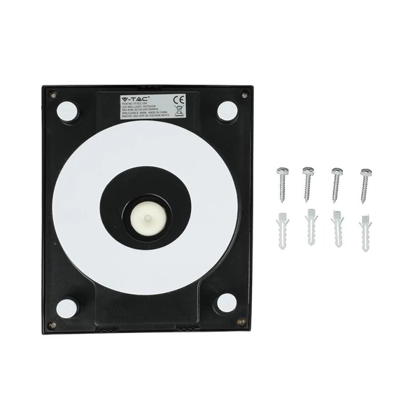 12W LED Wall Light Black Body 3000K