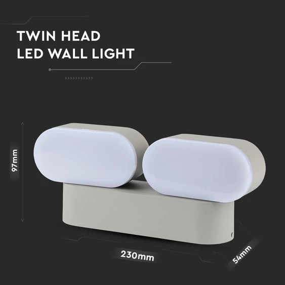 12W Led Wall Lamp Movable Green Body 3000K