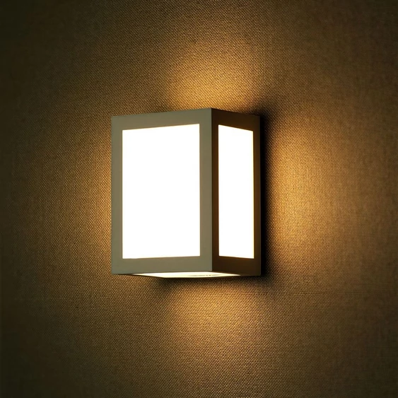 12W LED Wall Light Grey Body 6400K