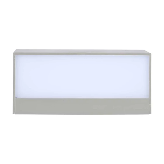 V-TAC 12W kültéri, téglatest alakú, fali LED lámpa hideg fehér - SKU 218244